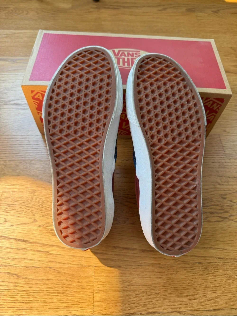 Vans Women’s Slip-On Two-Tone Navy and Burgundy